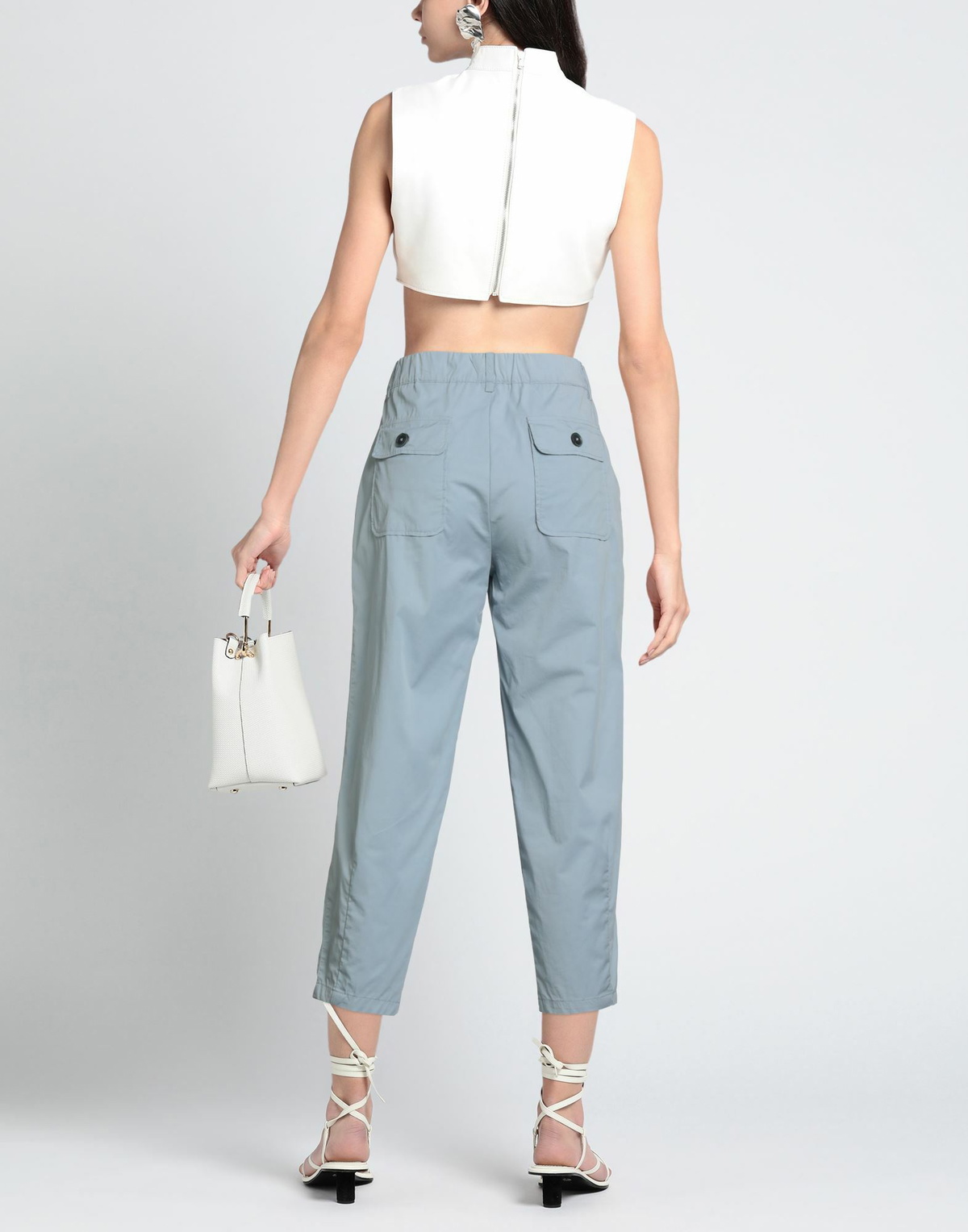 Alessia Santi Womens Pants in Light blue