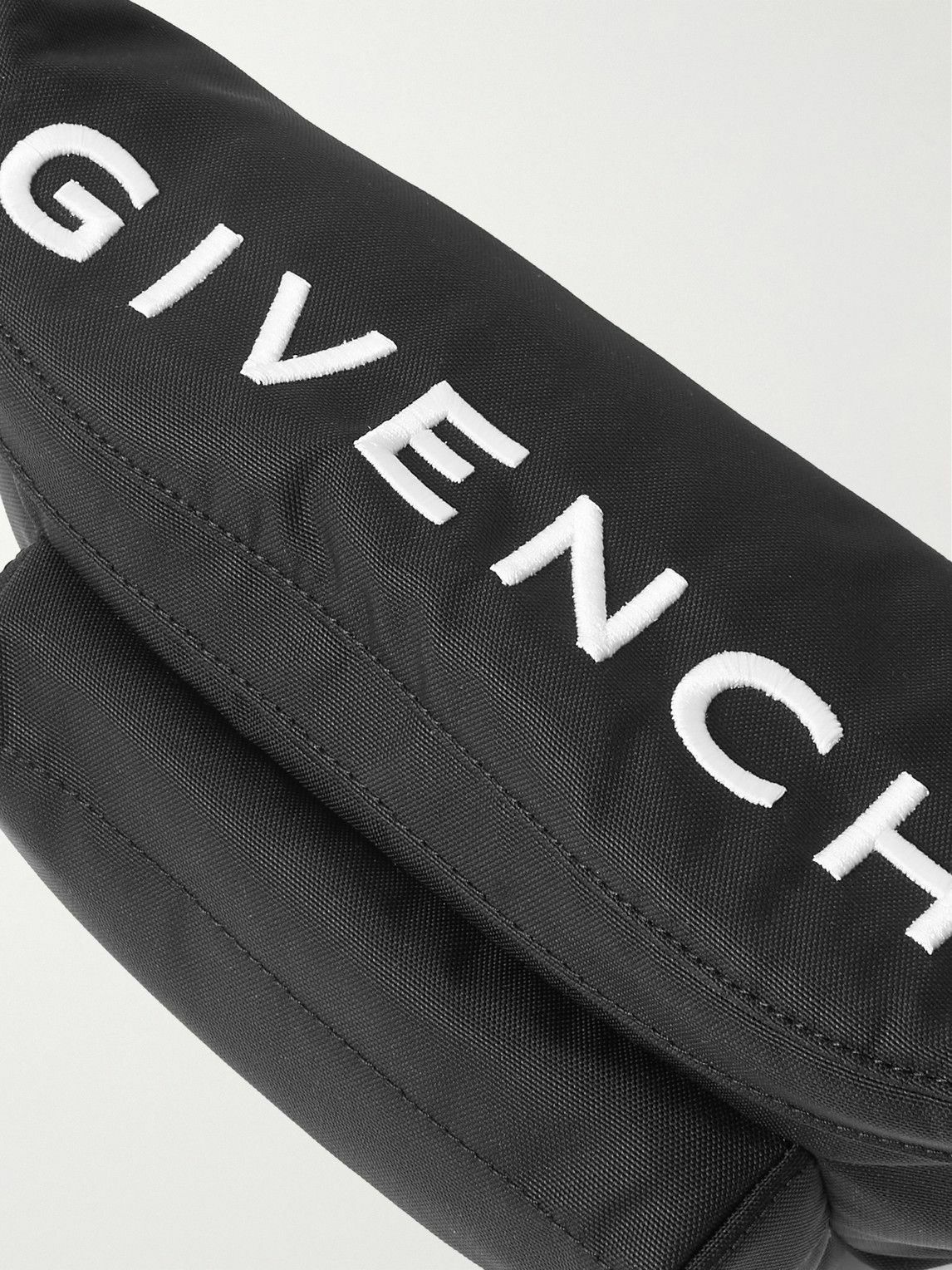 Givenchy - Essential U Logo-Embroidered Canvas Belt Bag Givenchy