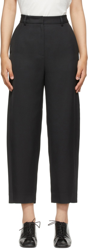 Photo: Totême Black Viscose Twisted Seam Trousers