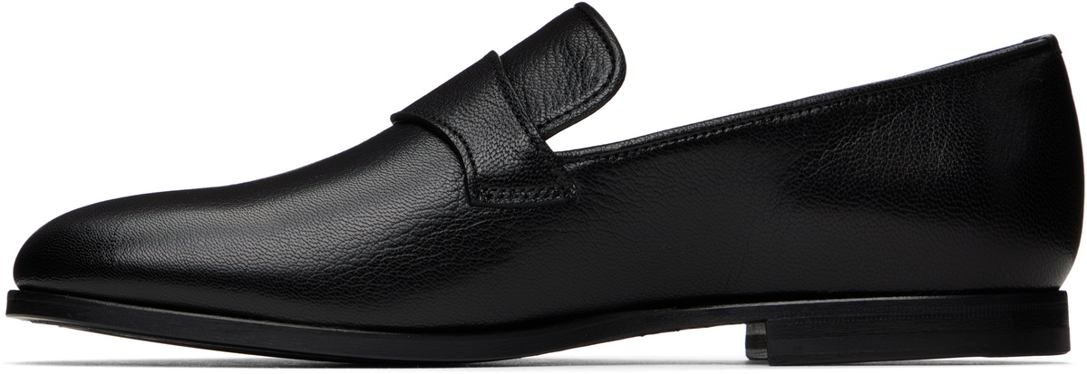A.P.C. Black Anastasia Barbieri Edition Leather Loafers
