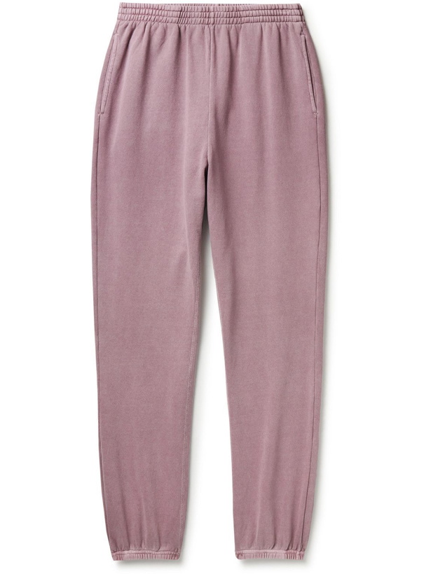 Photo: John Elliott - Interval Tapered Cotton-Jersey Sweatpants - Pink