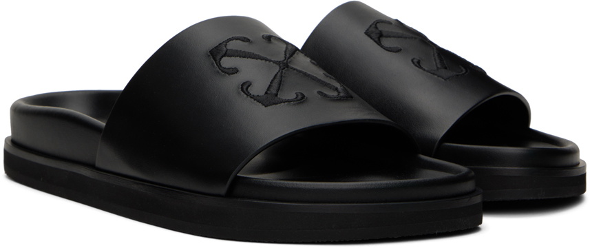 ＊OFF WHITE＊ Cloud Arrow Leather Slides Off-White Off-White Cloud Arrow Slides Off-White