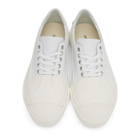 Dries Van Noten White Calfskin Low-Top Sneakers