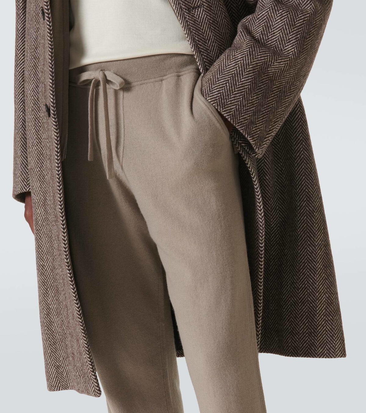 Allude Wool and cashmere sweatpants
