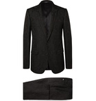 Dolce & Gabbana - Black Slim-Fit Jacquard Suit - Black