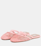 Alaïa Infradito fishnet mesh mules