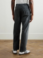 Remi Relief - Straight-Leg Cotton-Twill Trousers - Black