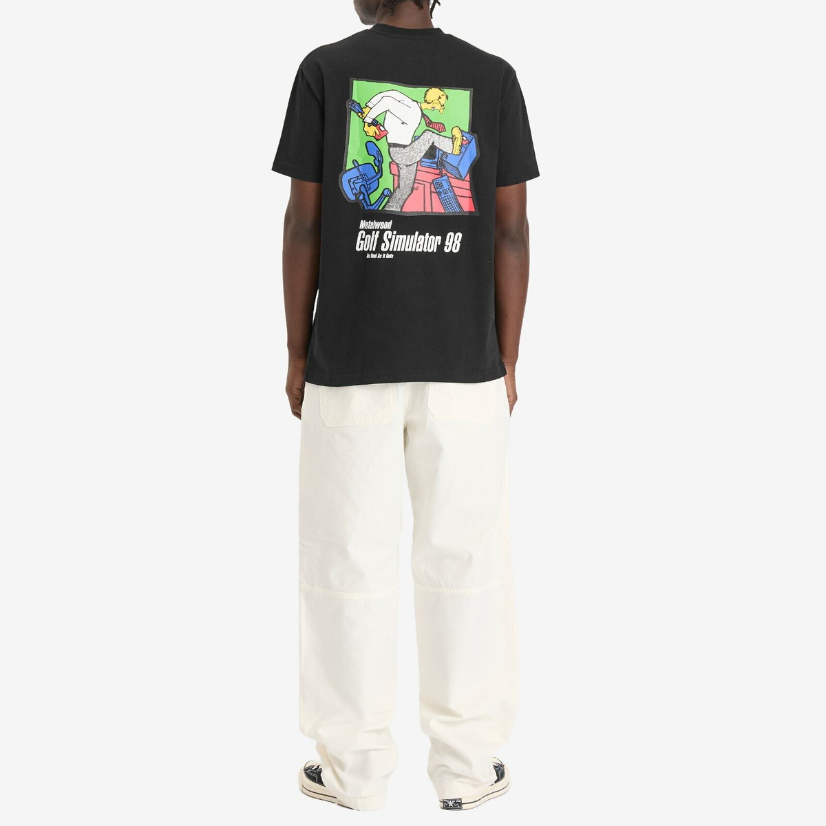 Metalwood Studio Men's Simulator 98 T-Shirt in Black