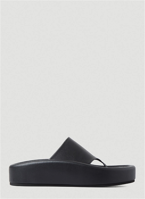 Photo: Platform Flip Flop Sandals in Black