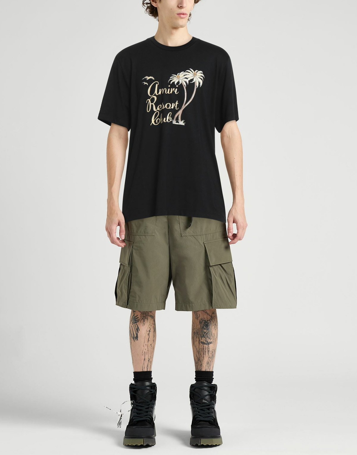 Amiri Mens T-shirt in Black