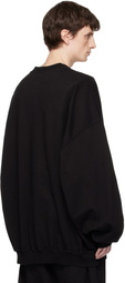 Rick Owens DRKSHDW Black Temple Hun Crewneck Sweatshirt