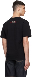 Evisu Black Cotton T-Shirt