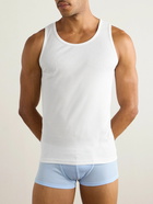 Zegna - Ribbed Cotton and Modal-Blend Tank Top - White