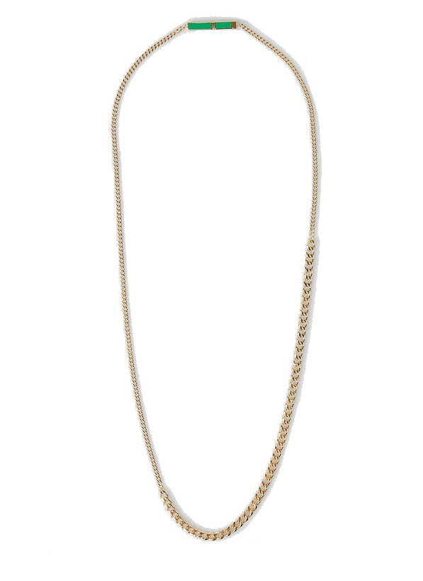Photo: ID Curb Chain Necklace in Gold