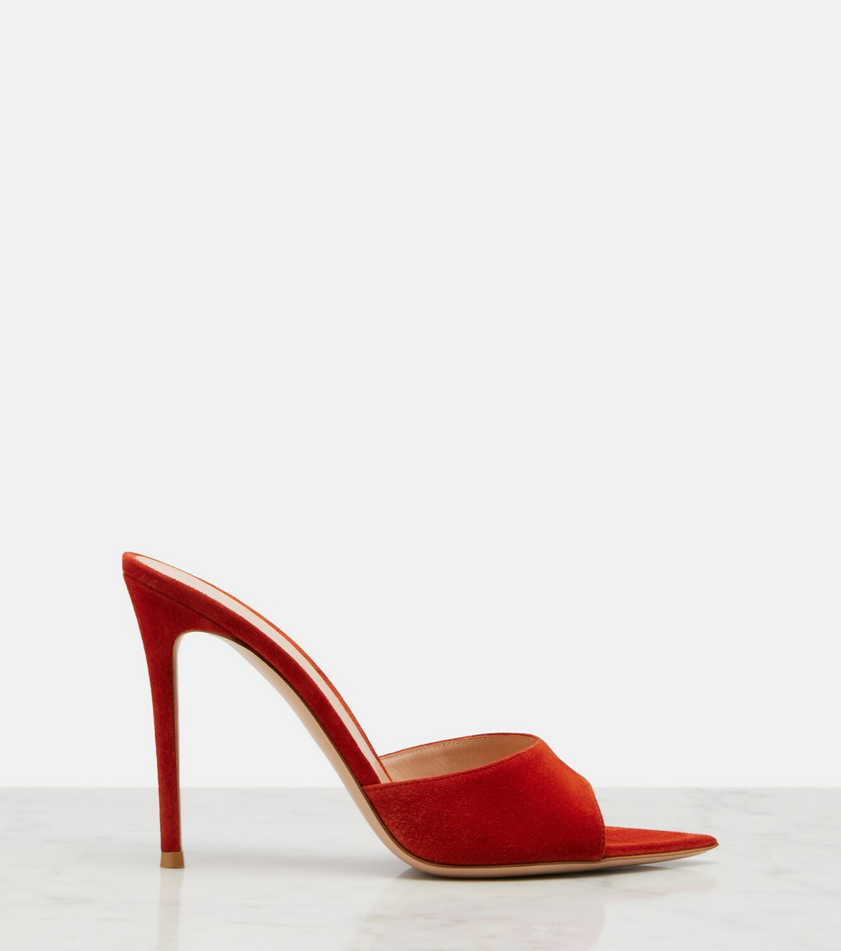 Gianvito Rossi Elle suede mules