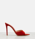 Gianvito Rossi Elle suede mules