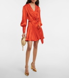 Zimmermann - Wrap silk satin minidress