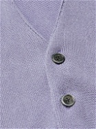 KAPITAL - Intarsia Knitted Cardigan - Purple