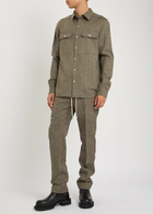 Rick Owens Wool Overshirt Black