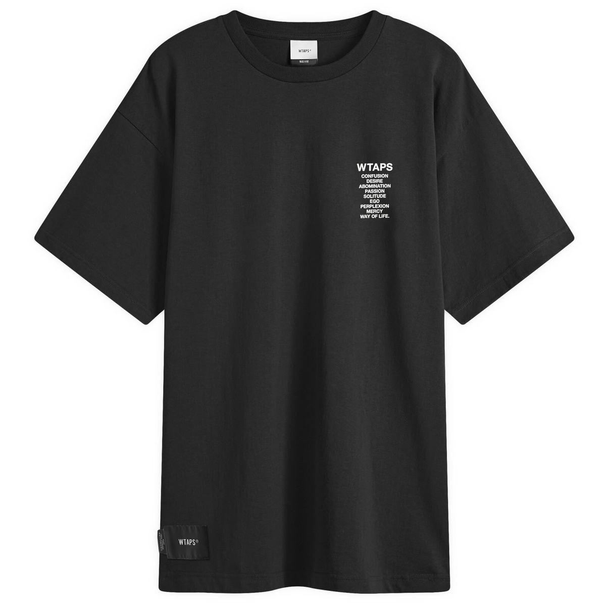 WTAPS Men's 21 Classic Logo T-Shirt in Black WTAPS