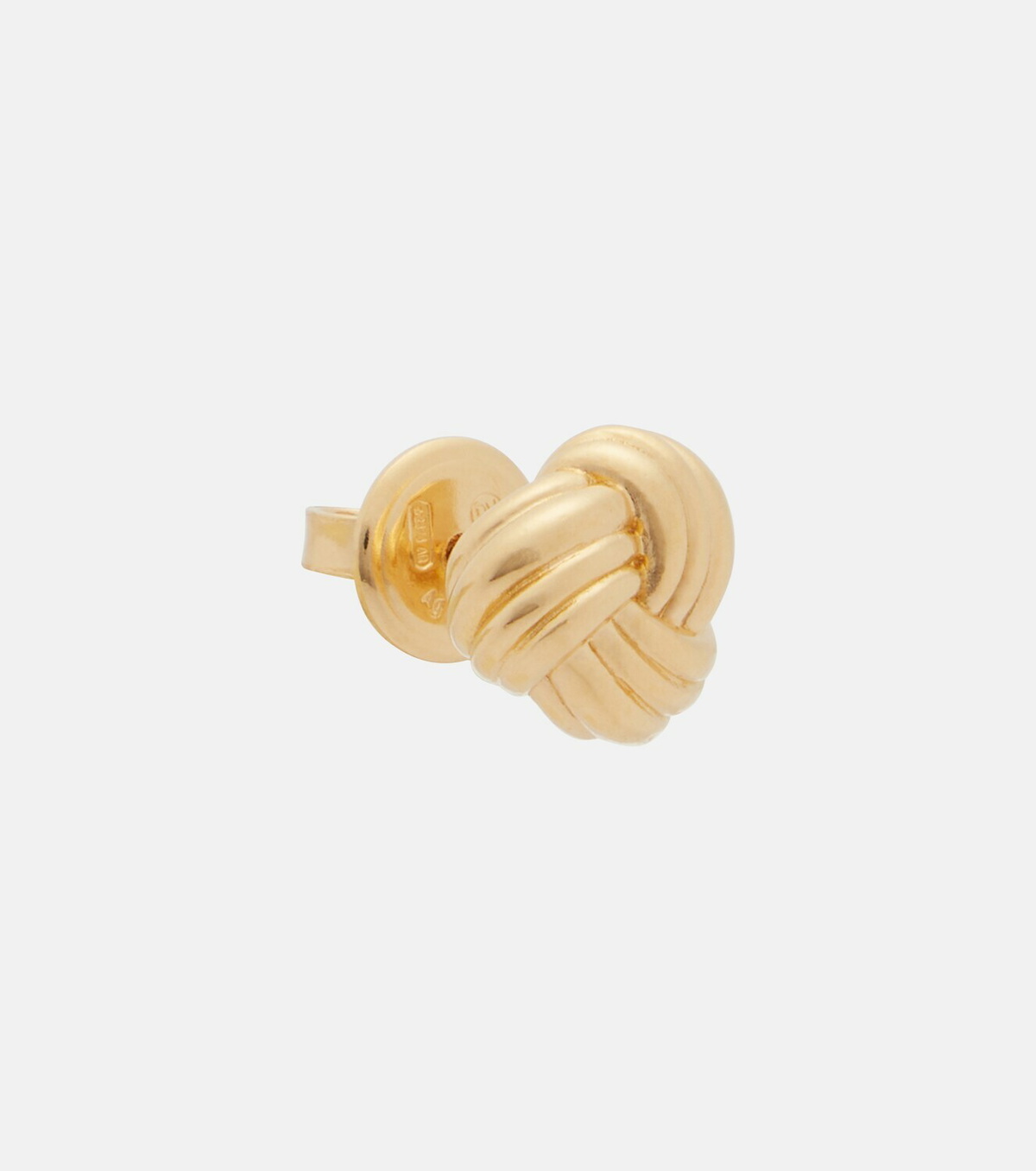 Bottega Veneta Intreccio 18kt gold-plated sterling silver earrings