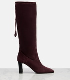 Max Mara 75 suede knee-high boots