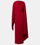 Roksanda Demetria caped crêpe gown