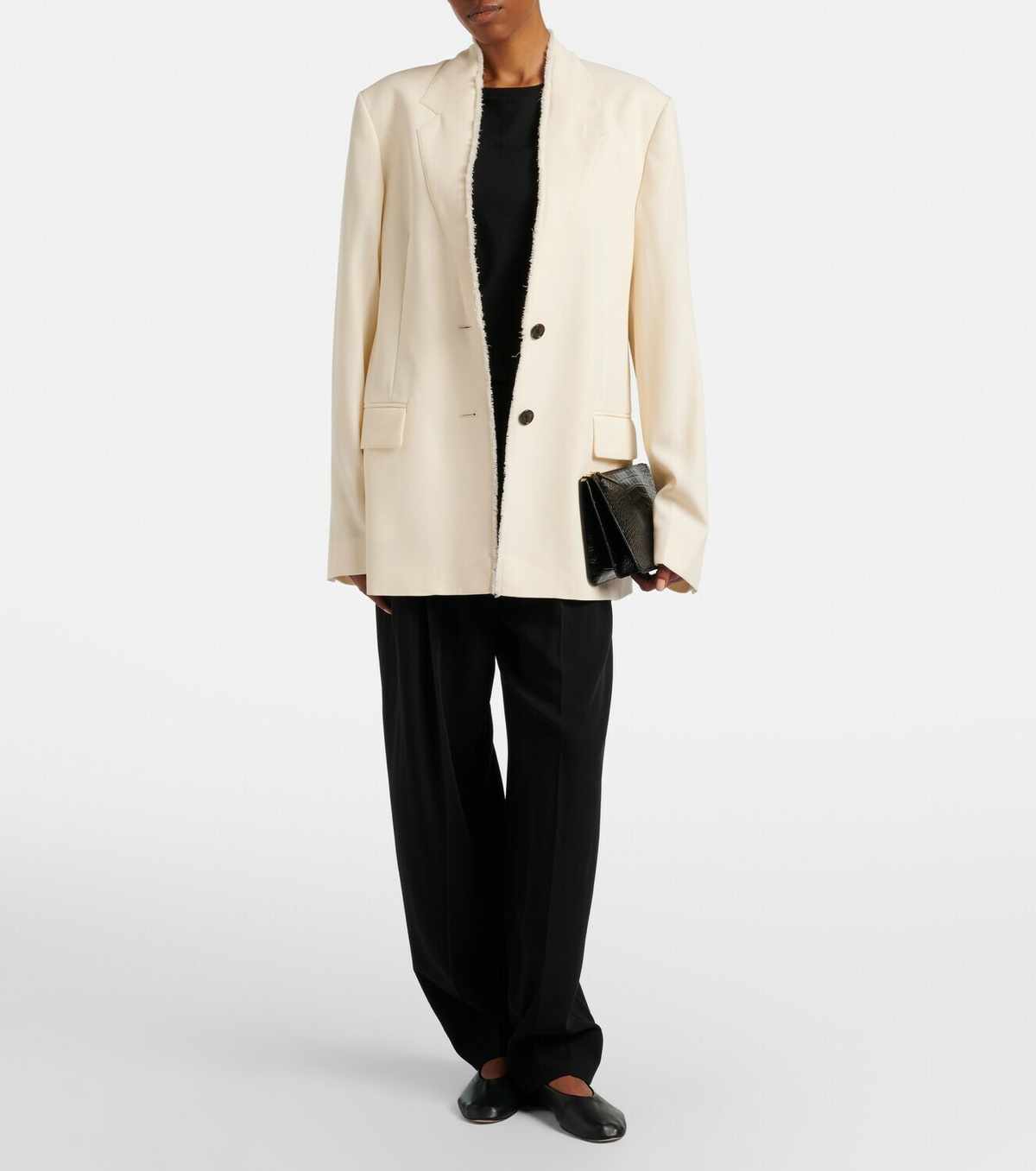 Toteme Distressed wool blazer
