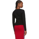Victor Glemaud Black Slash Sweater