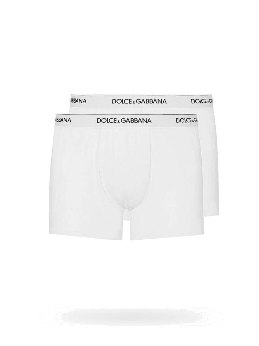Dolce & Gabbana White Silk Satin Floral Lace Trim Slip Underwear main image 1