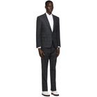 Thom Browne Grey Tattersall Check Classic SB Suit