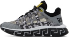 Versace Gray Python Trigreca Sneakers
