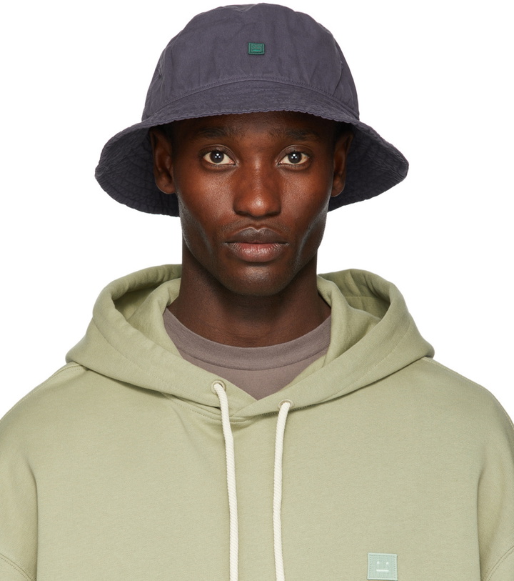 Photo: Acne Studios Purple Cotton Bucket Hat