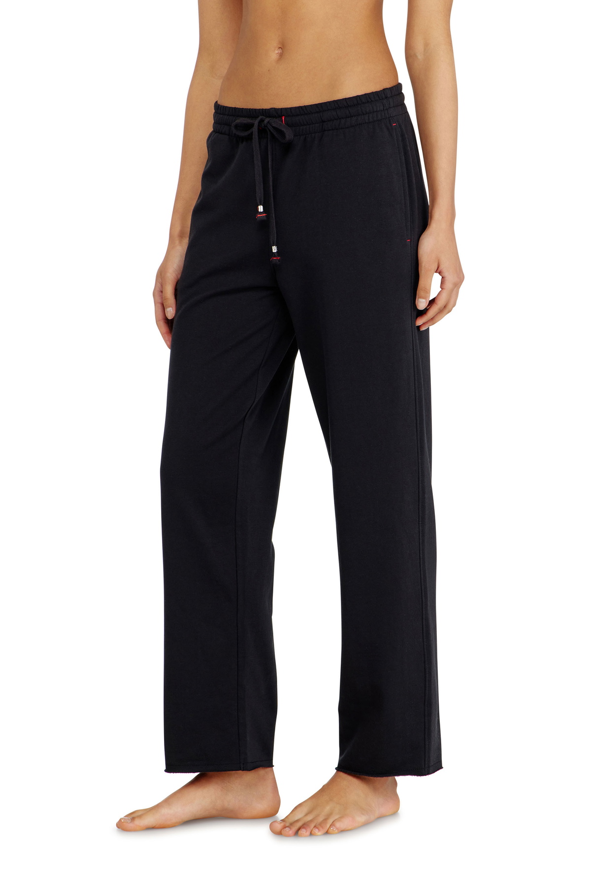 Diesel Peached sweatpants with raw hems - Pants Womens in Black