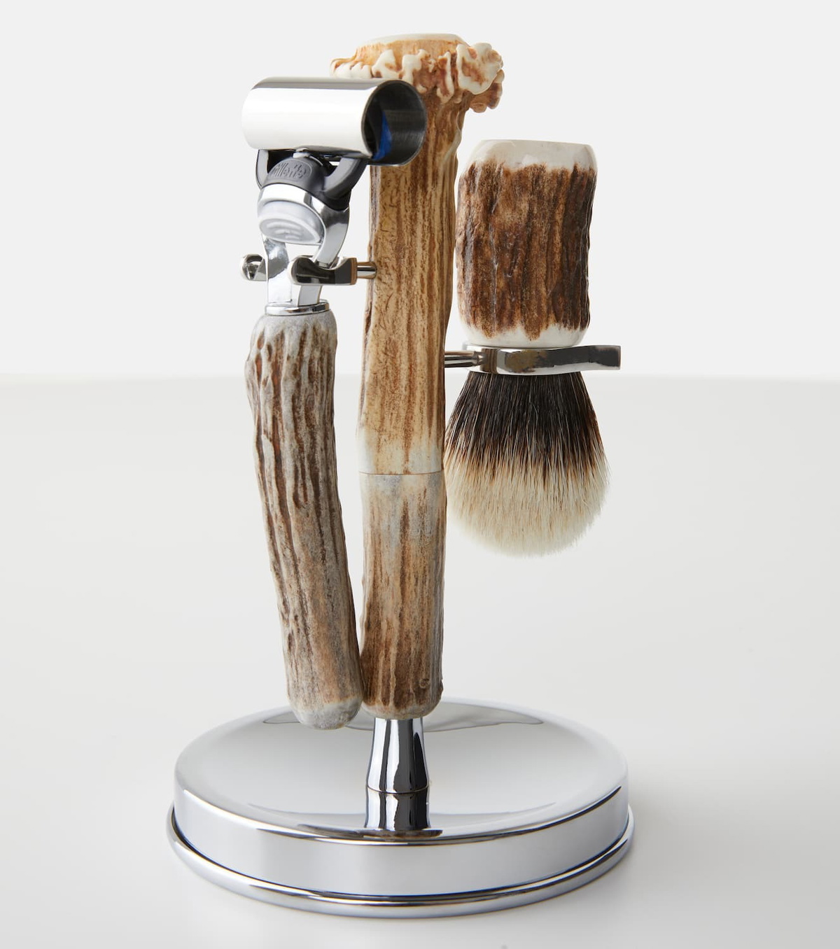 Lorenzi Milano Stag antler toilet shaving set