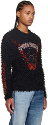 Doublet Black Shibori Long Sleeve T-Shirt
