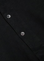 Studio Nicholson Round-neck Cotton Henley T-shirt Black