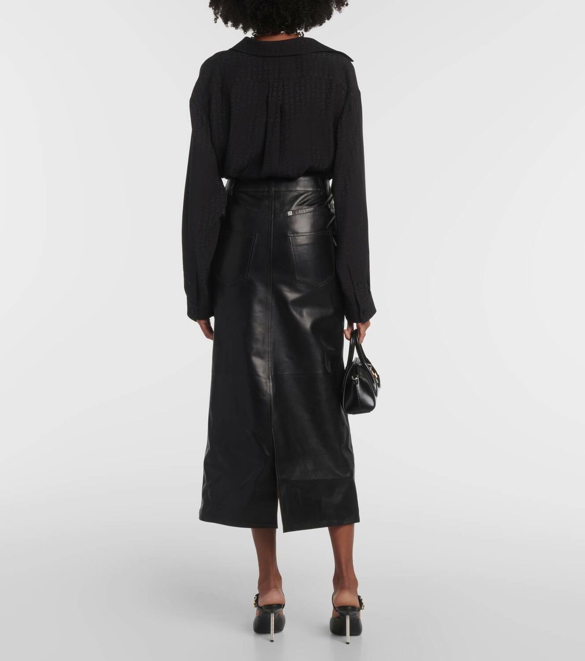 Givenchy Leather midi skirt Givenchy