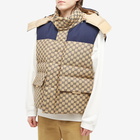 Gucci Men's GG Panel Gilet in Beige