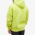 Purple Mountain Observatory Men's Core Logo Hoodie in Lime Garment Dye