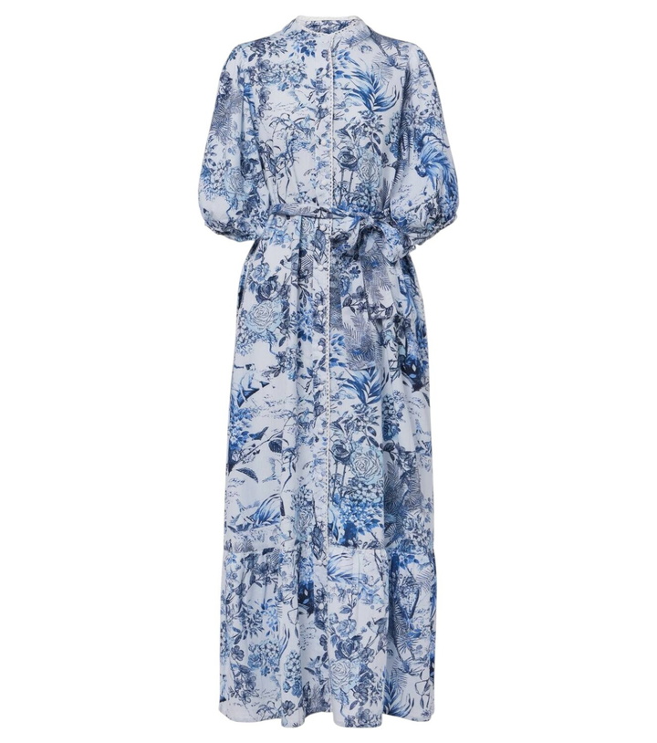 melissa odabash ally embroidered midi dress Ally White Navy Kaftan main image 0