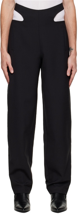 Photo: Dion Lee Black Y Front Trousers