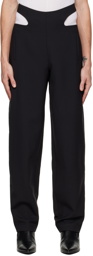 Dion Lee Black Y Front Trousers