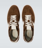 Tom Ford Archer leather-trimmed suede sneakers