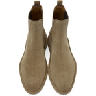 Saint Laurent Beige Suede Nino Chelsea Boots