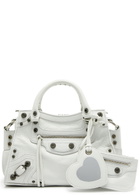 Balenciaga Neo Cagole XS Leather top Handle bag - White - One Size