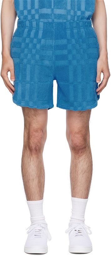 Photo: Burberry Blue Check Shorts