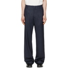 MM6 Maison Margiela Navy Tailoring Wool Trousers