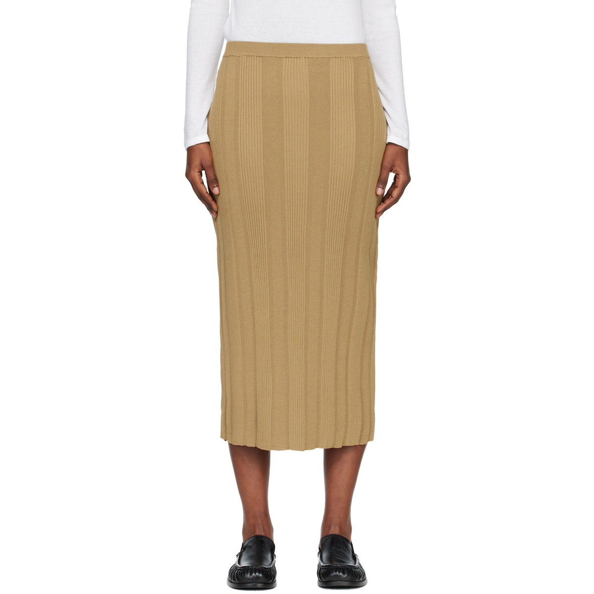 Proenza Schouler Khaki Ryanne Midi Skirt