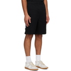 AAPE by A Bathing Ape Black 'AAPENOW' Moonface Logo Sweat Shorts